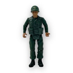 Vintage DC Sgt Rock Himself Action Figure Machine Gun Nest 3.75" Remco 1982